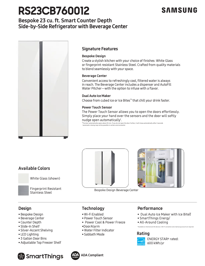 Imagen de la primera página del manual del dispositivo RS23CB760012