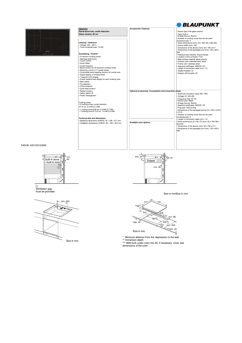 Imagen de la primera página del manual del dispositivo 5II 84352