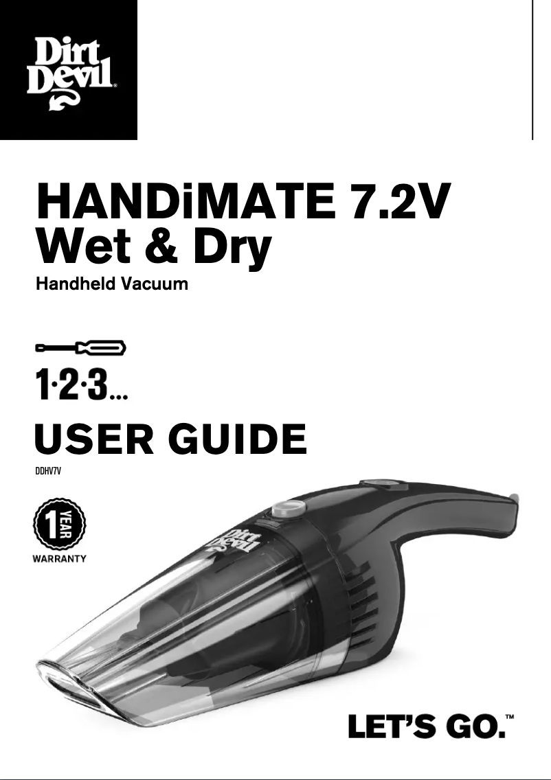 Página 1 del manual Manual de usuario Dirt Devil HandiMate DDHV7V
