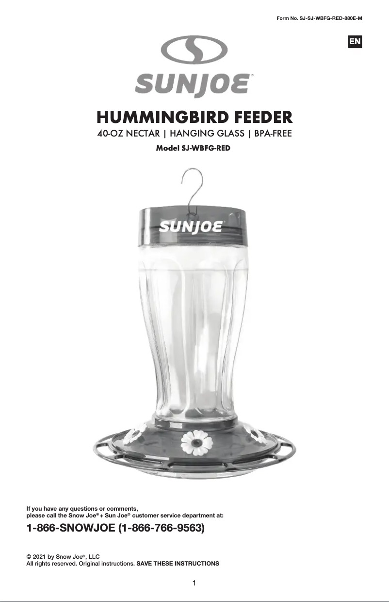 Imagen de la primera página del manual del dispositivo SJ-WBFG-RED