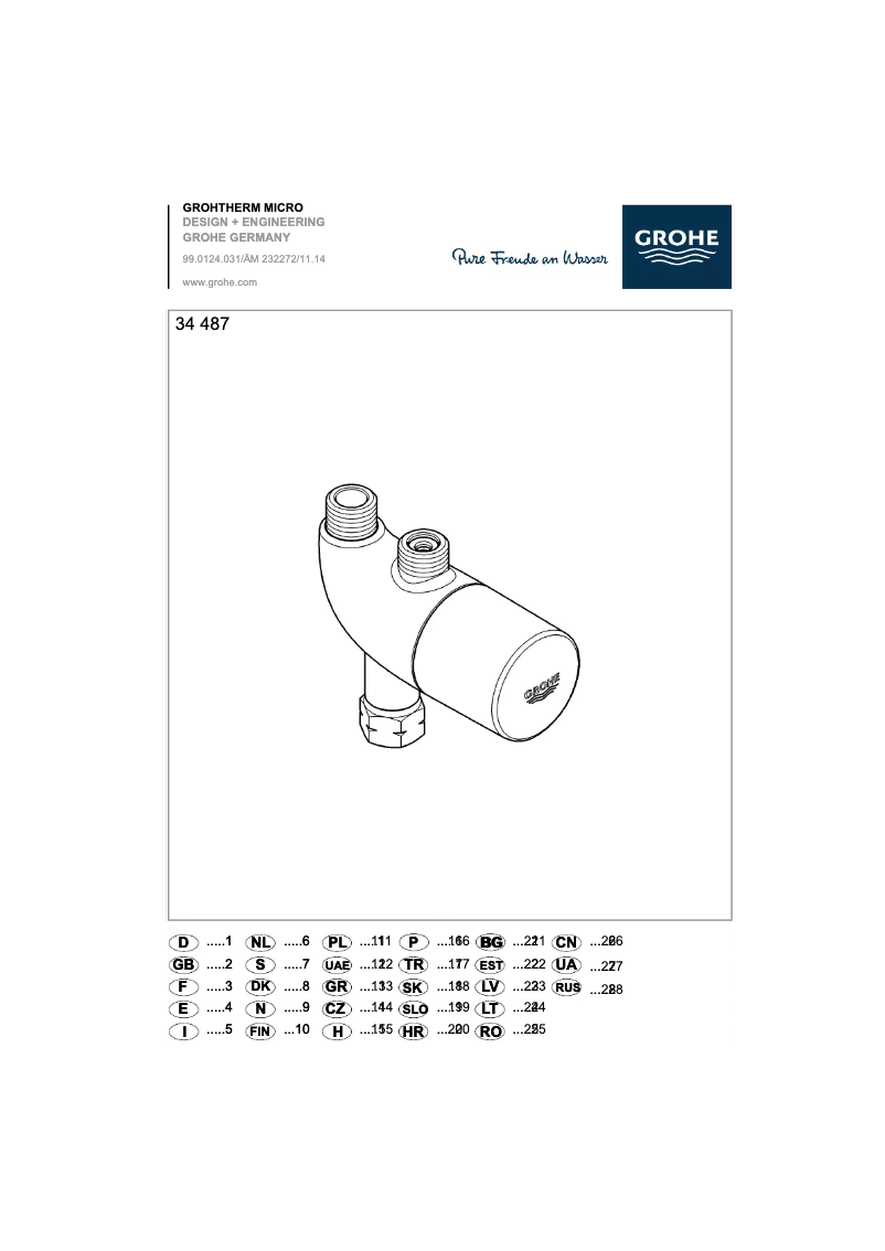 Imagen de la primera página del manual del dispositivo 34487000