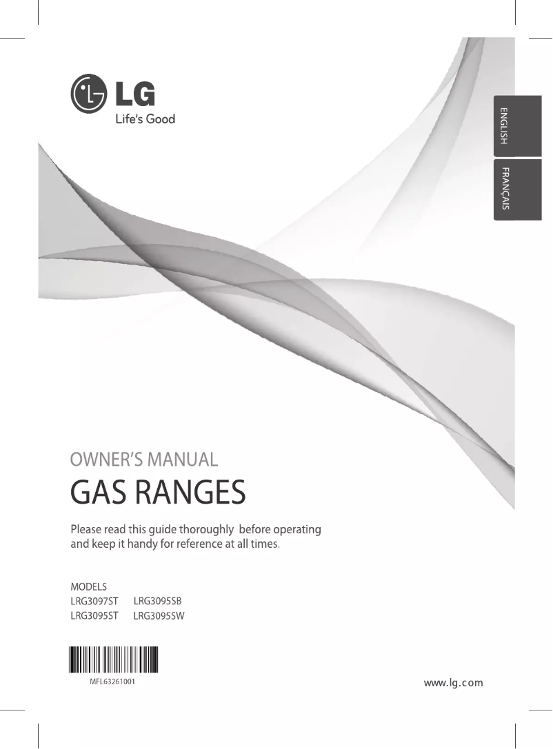 Imagen de la primera página del manual del dispositivo LRG3095ST