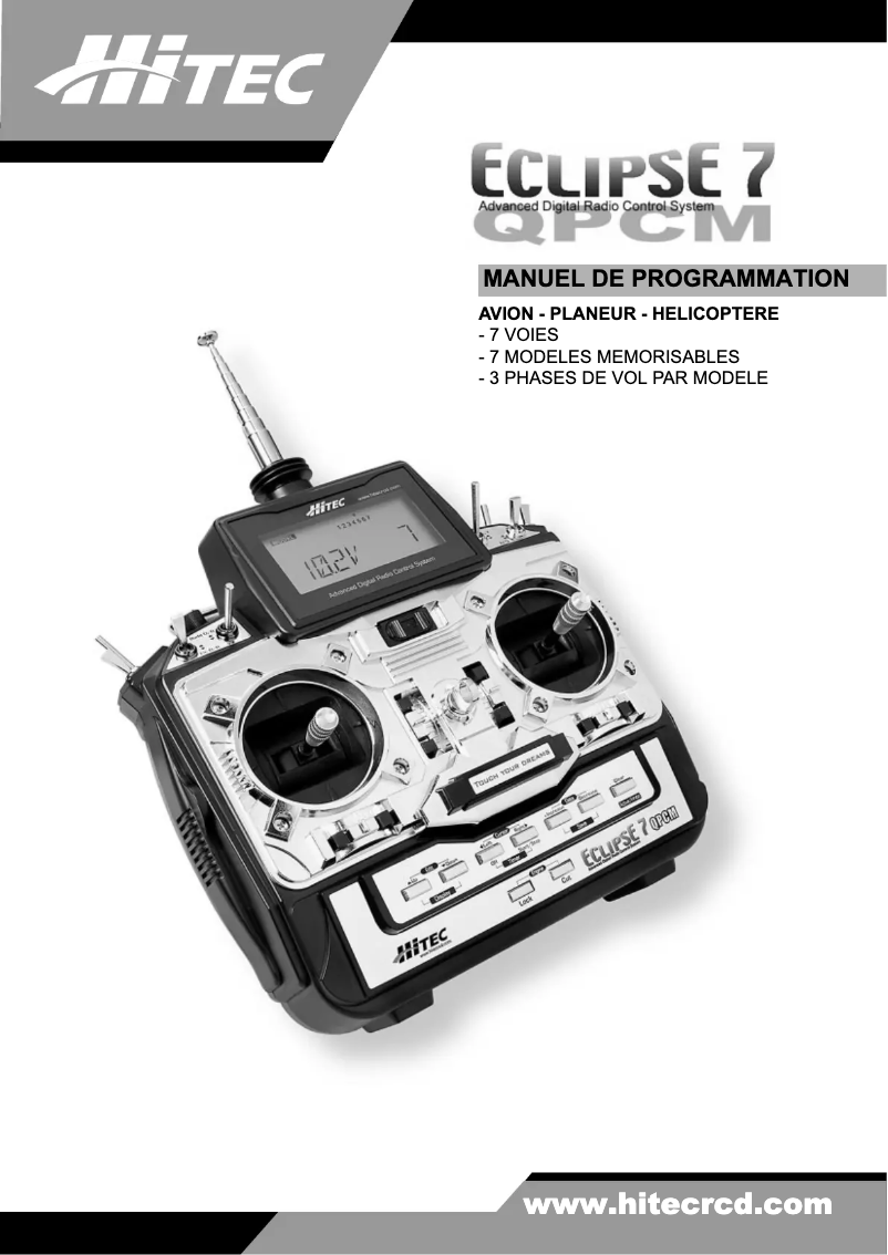 Página 1 del manual Manual de usuario Hitec Eclipse 7