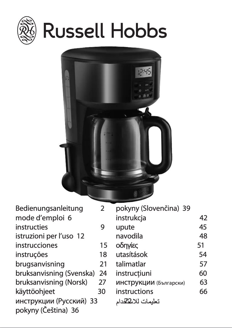 Página nº 1 - Manual de usuario Russell Hobbs Legacy 20684-56