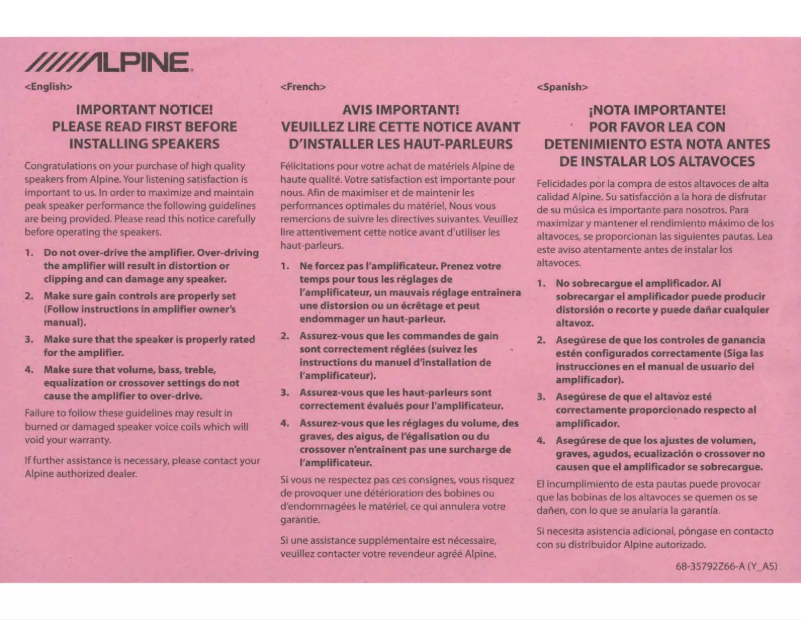 Imagen de la primera página del manual del dispositivo S-S10TW