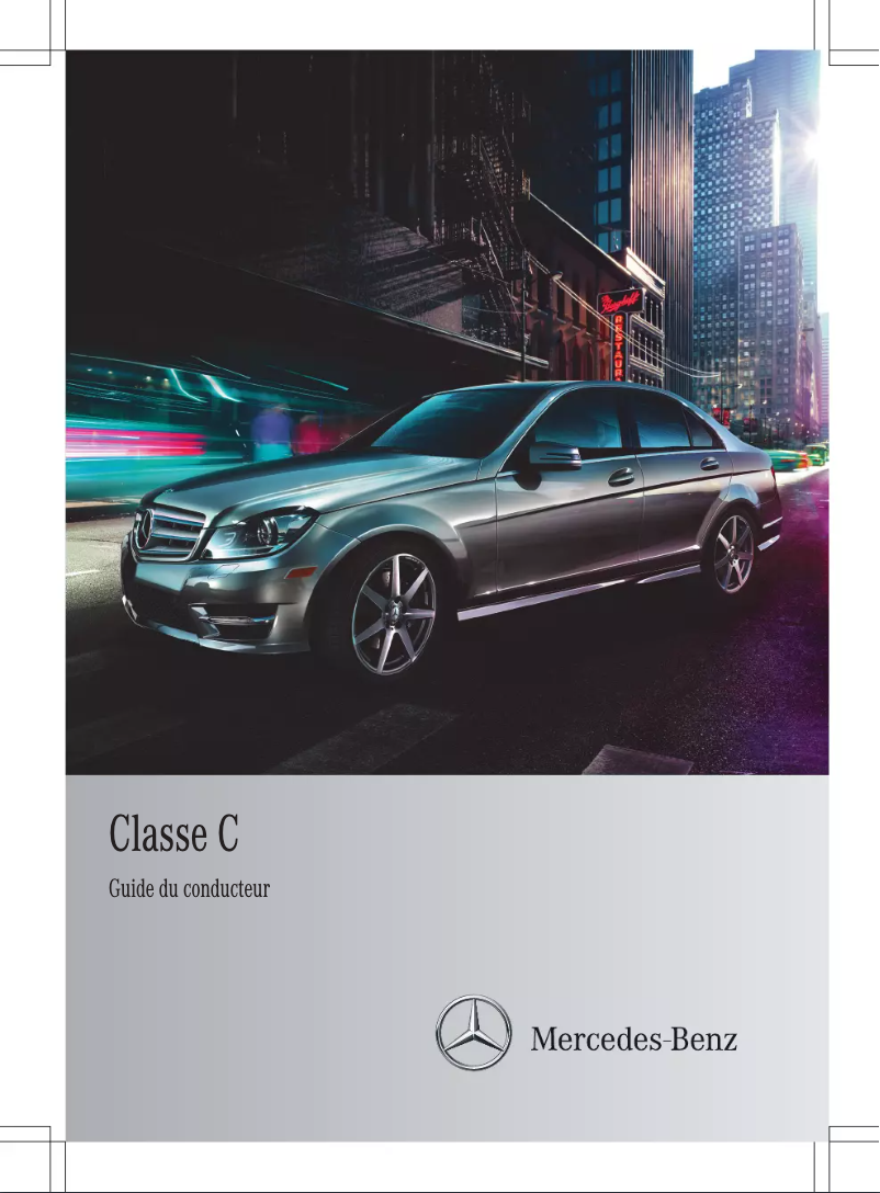 Imagen de la primera página del manual del dispositivo C-Class (2012)