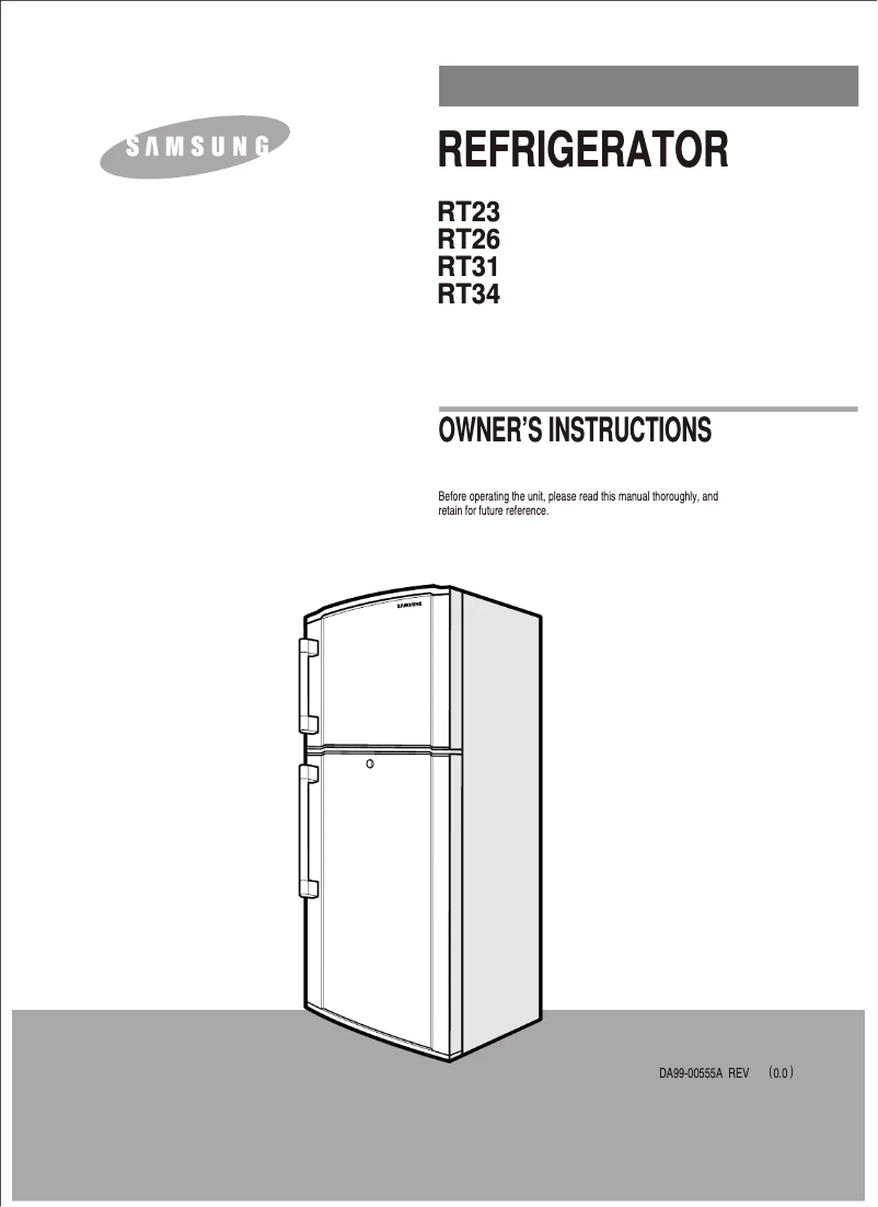 Página 1 del manual Manual de usuario Samsung RT35BVPW