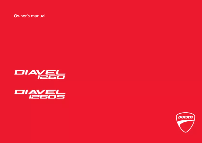 Página 1 del manual Manual de usuario Ducati Diavel 1260 (2019)