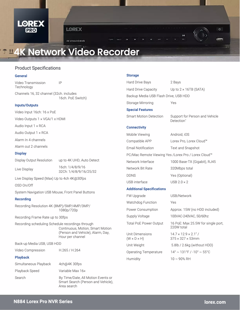 Imagen de la primera página del manual del dispositivo N884A38B