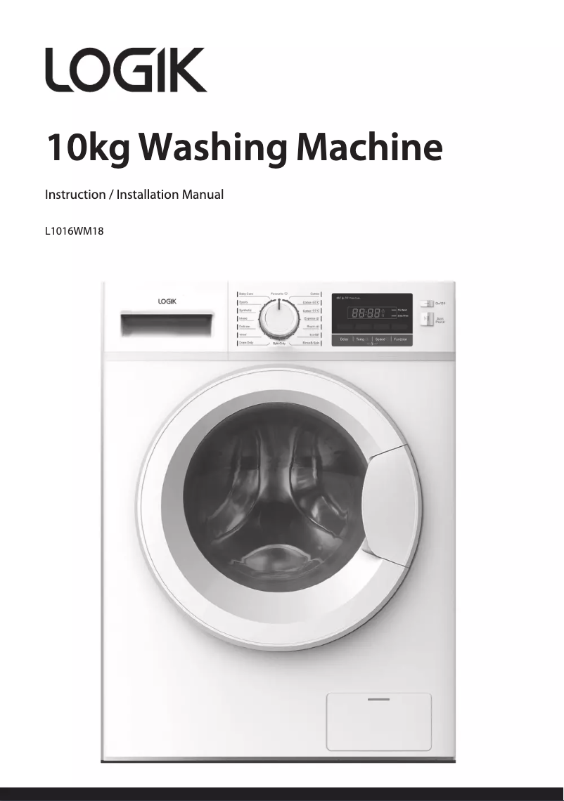 Página 1 del manual Manual de usuario Logik L1016WM18