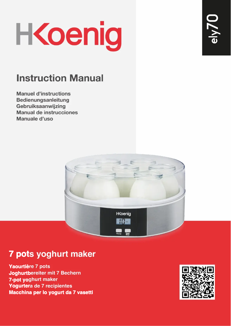 Imagen de la primera página del manual del dispositivo ELY70