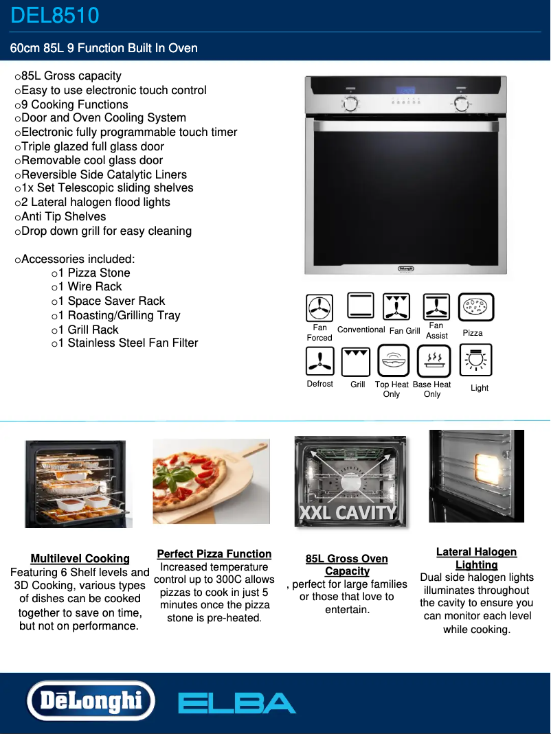 Imagen de la primera página del manual del dispositivo DEL8510