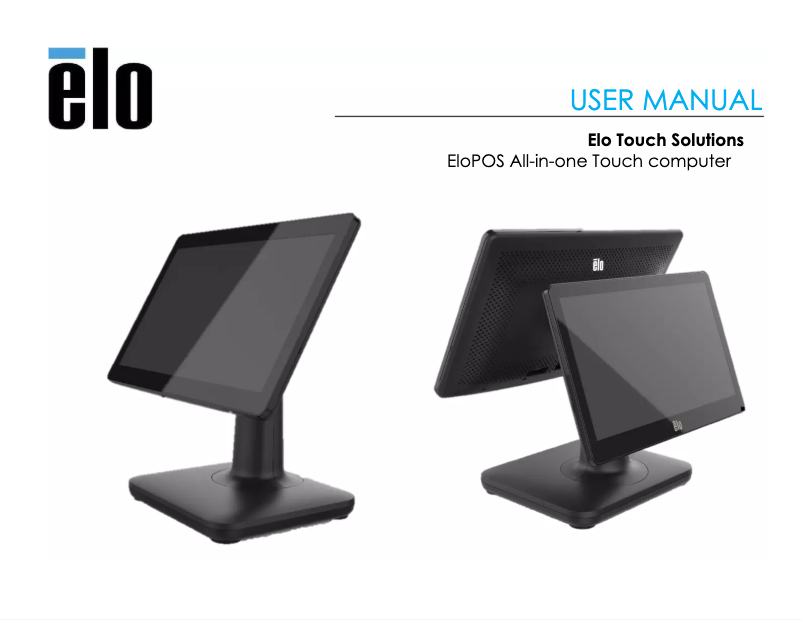 Página 1 del manual Manual de usuario Elo E262258