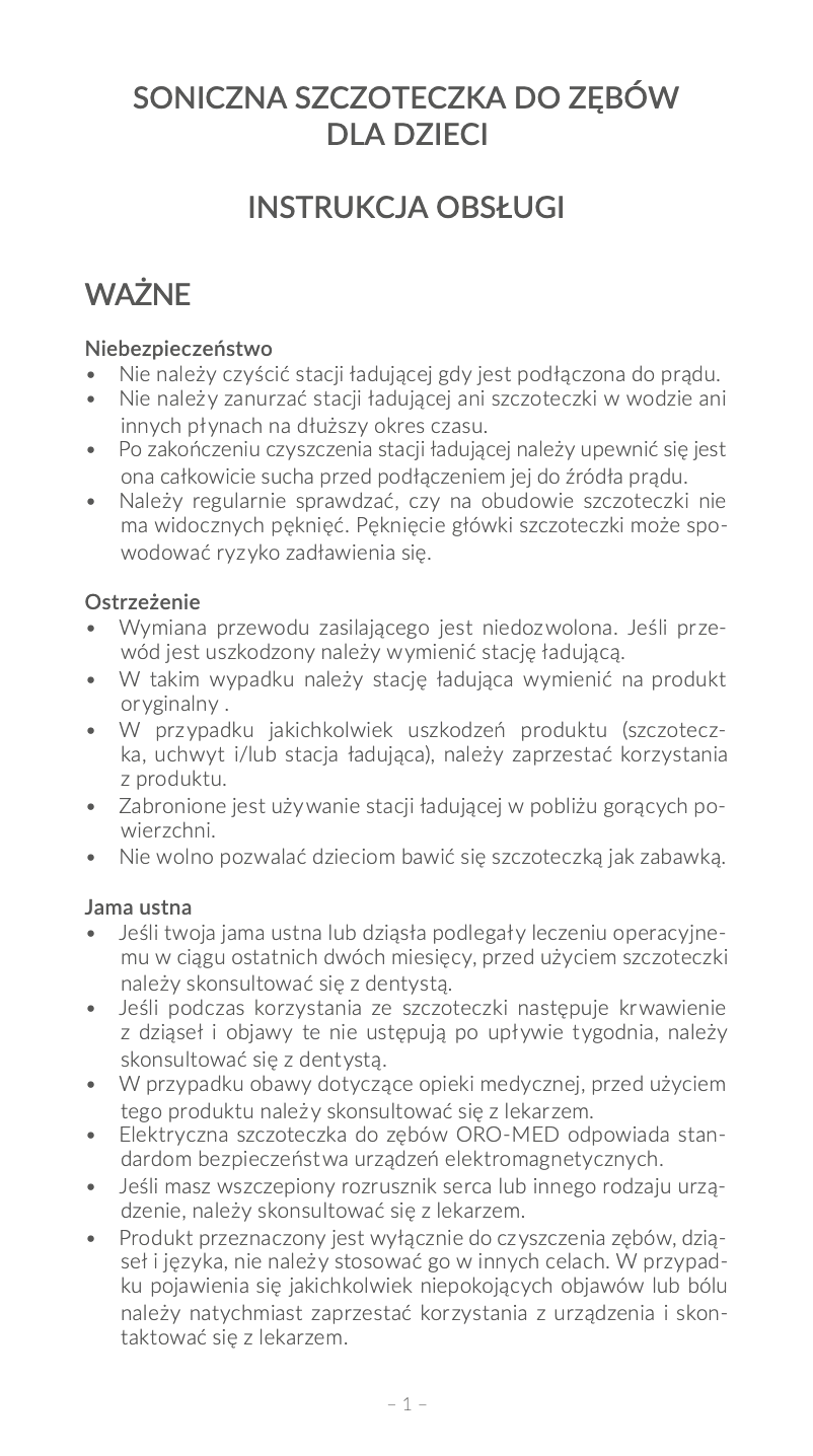 Imagen de la primera página del manual del dispositivo Sonic boy