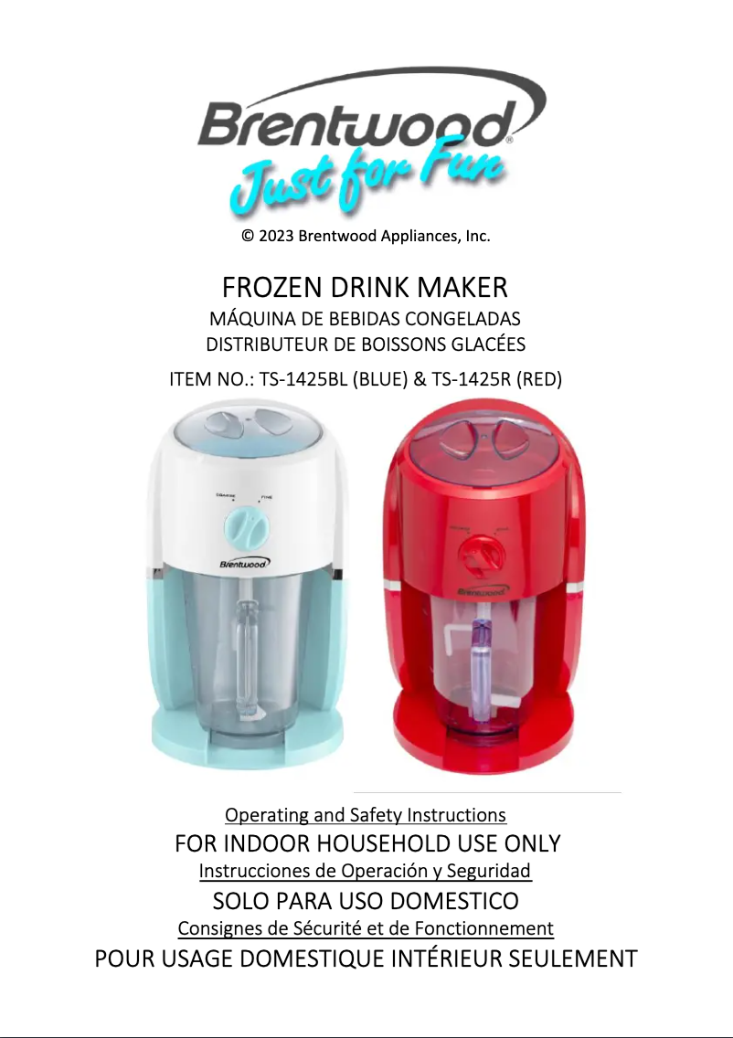 Imagen de la primera página del manual del dispositivo TS-1425R