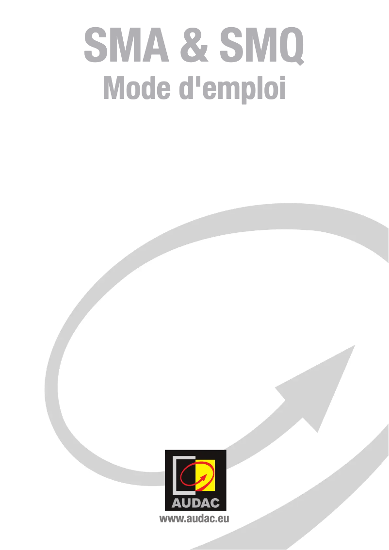 Imagen de la primera página del manual del dispositivo SMQ500