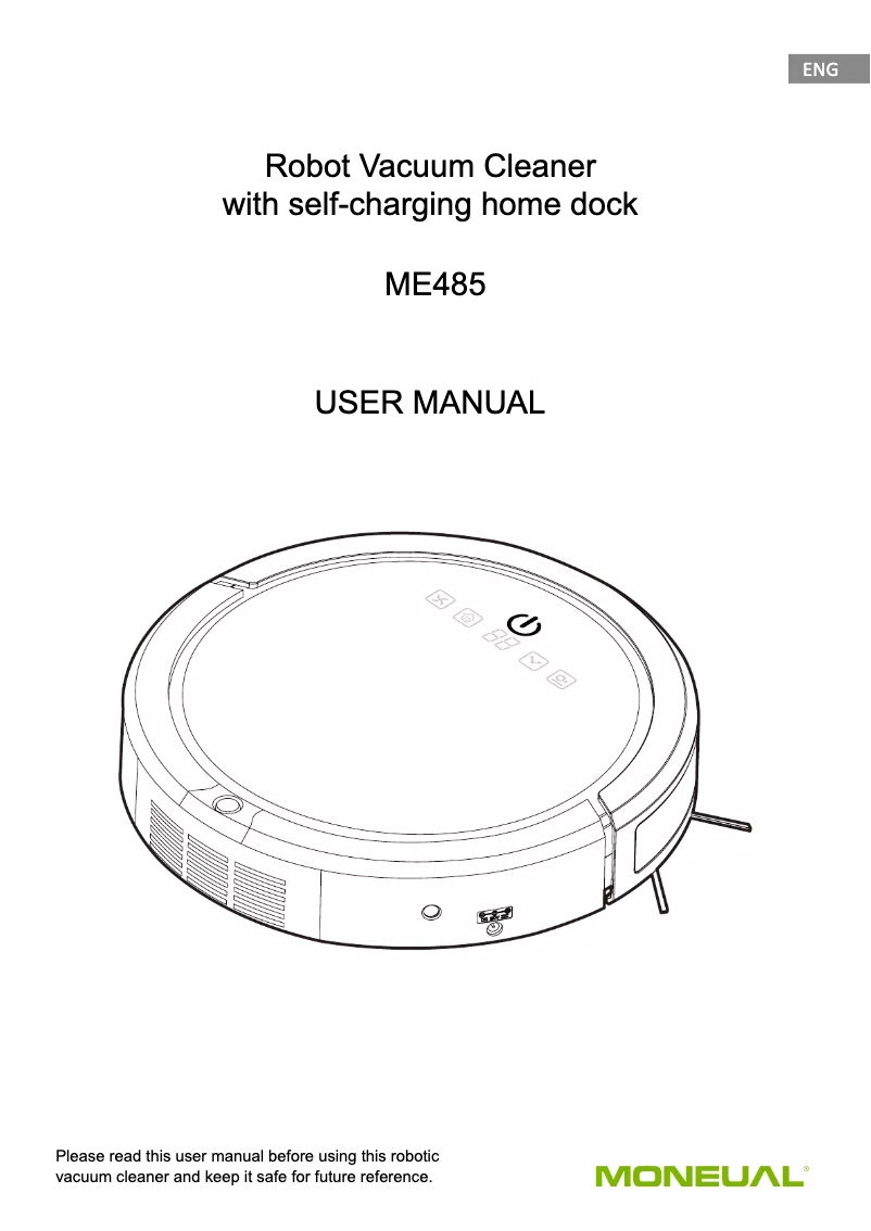 Imagen de la primera página del manual del dispositivo ME485