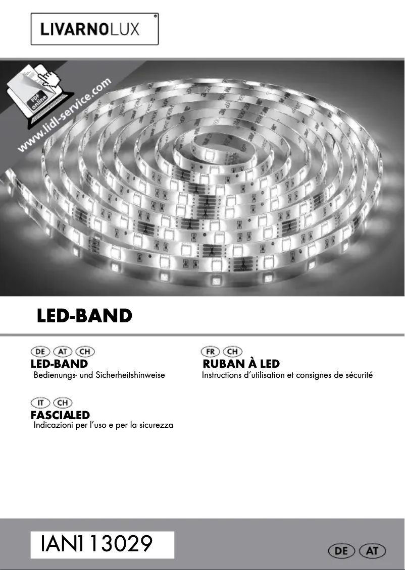 Imagen de la primera página del manual del dispositivo IAN 113029