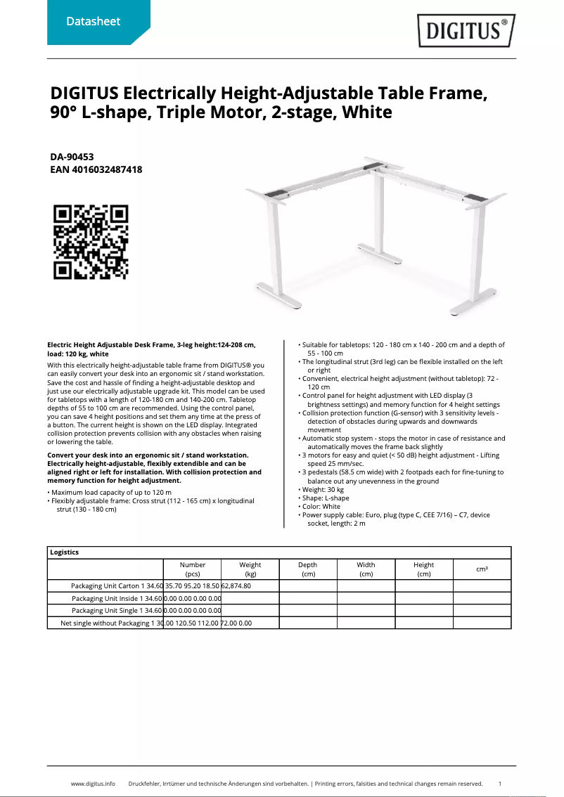 Imagen de la primera página del manual del dispositivo DA-90453