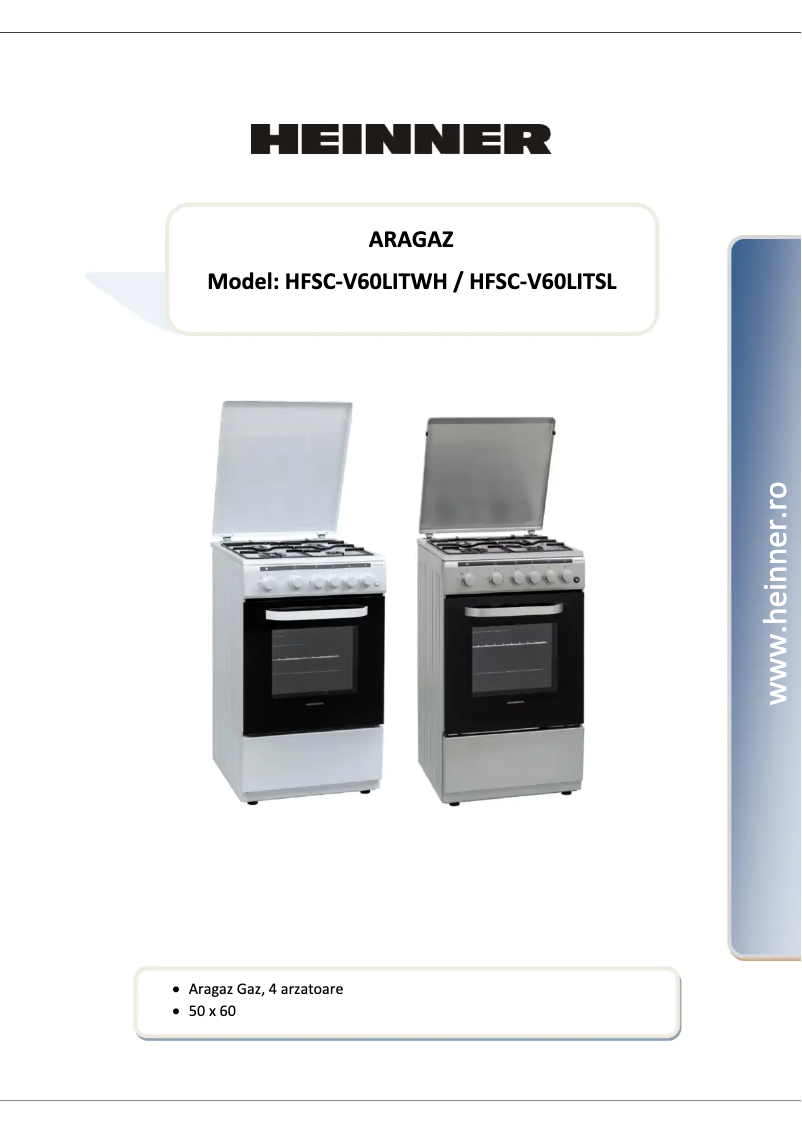 Página 1 del manual Manual de usuario Heinner HFSC-V60LITWH