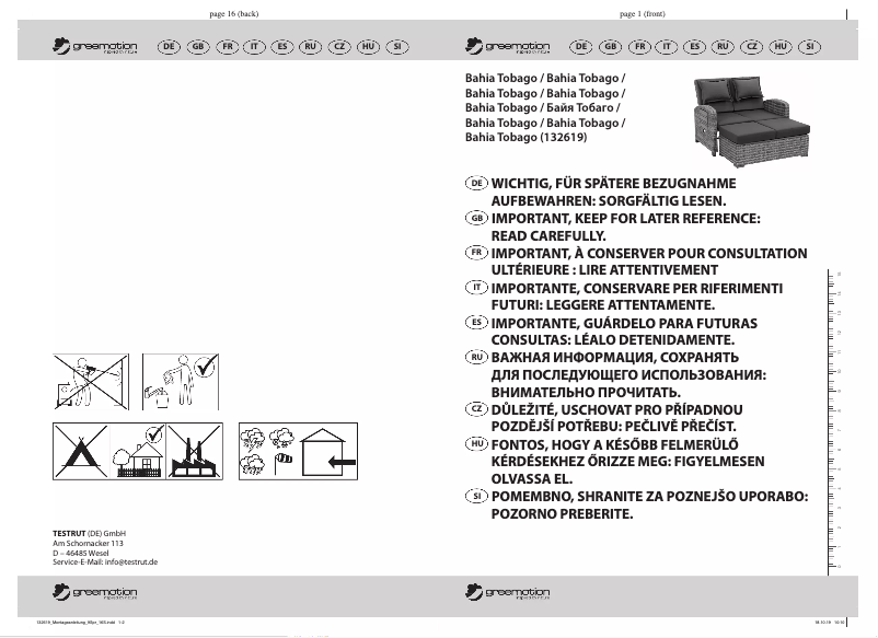 Página nº 1 - Manual de usuario Greemotion Bahia