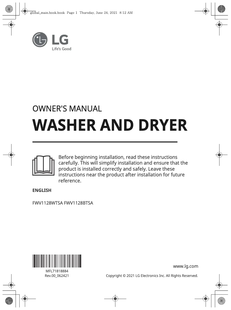 Imagen de la primera página del manual del dispositivo FWV1128BTSA