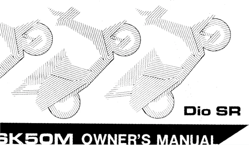 Imagen de la primera página del manual del dispositivo SK50M (1992)