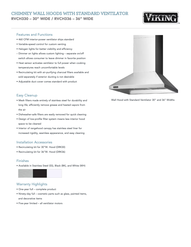 Imagen de la primera página del manual del dispositivo RVCH330SS