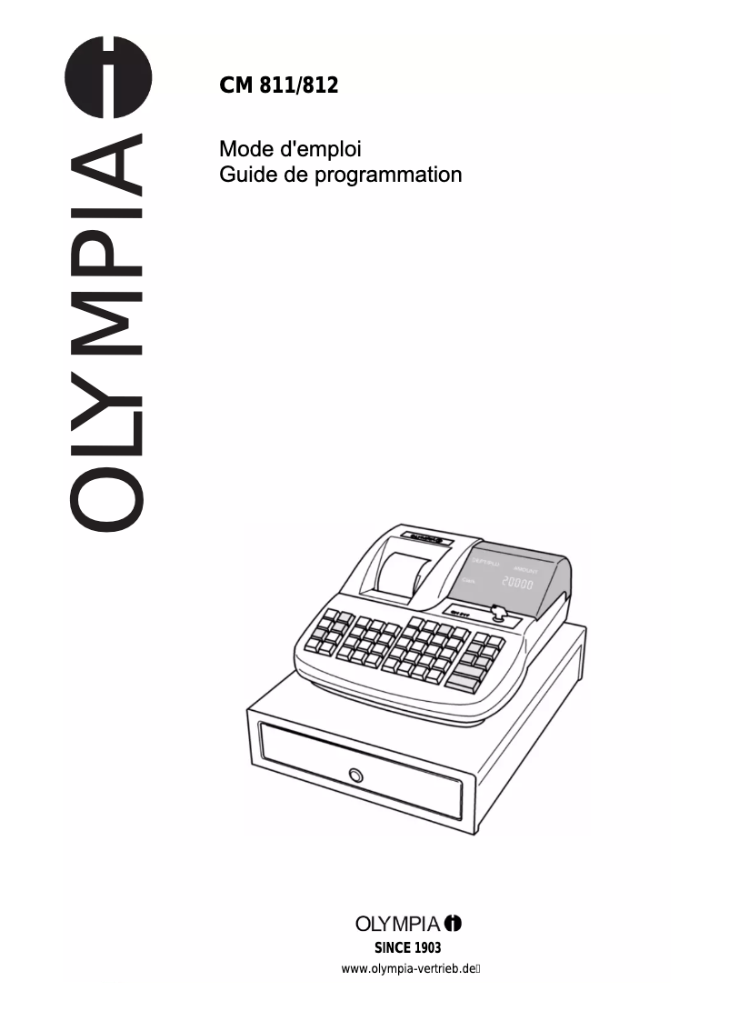 Página 1 del manual Manual de usuario Olympia CM 811