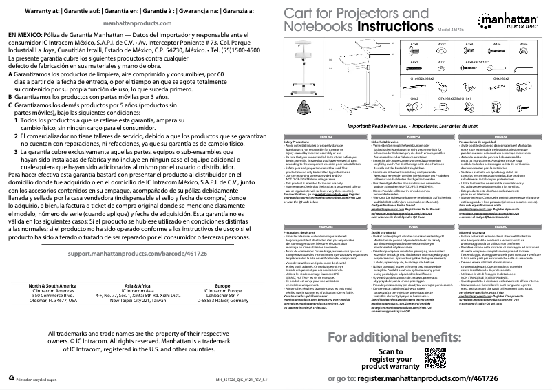 Imagen de la primera página del manual del dispositivo 461726
