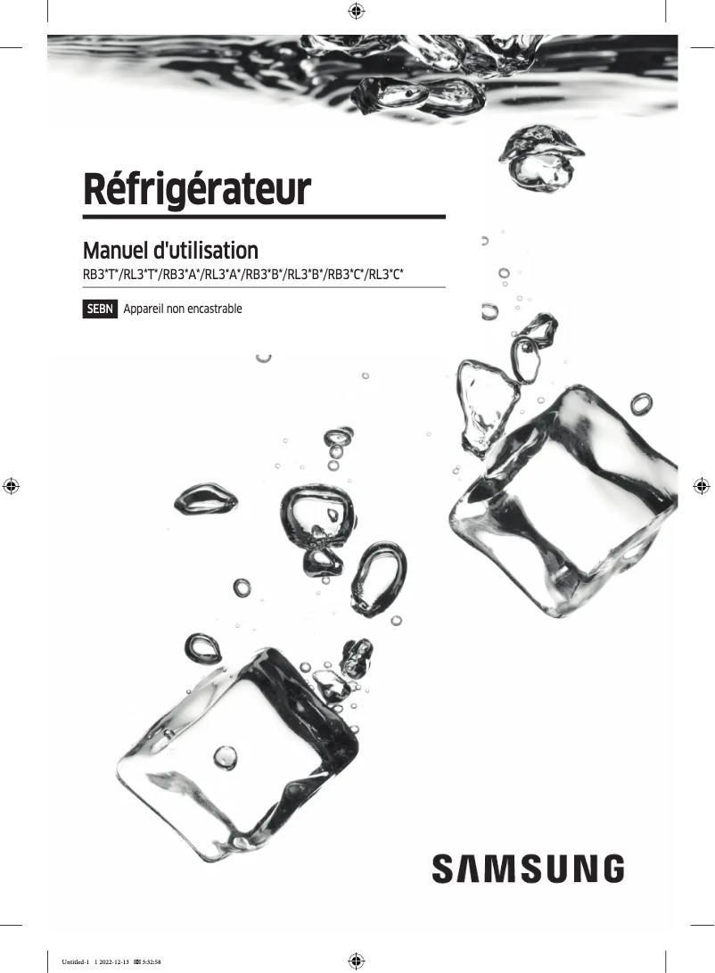 Imagen de la primera página del manual del dispositivo RL34T603ESA