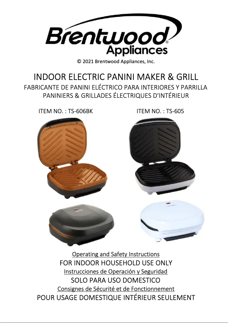 Imagen de la primera página del manual del dispositivo TS-605