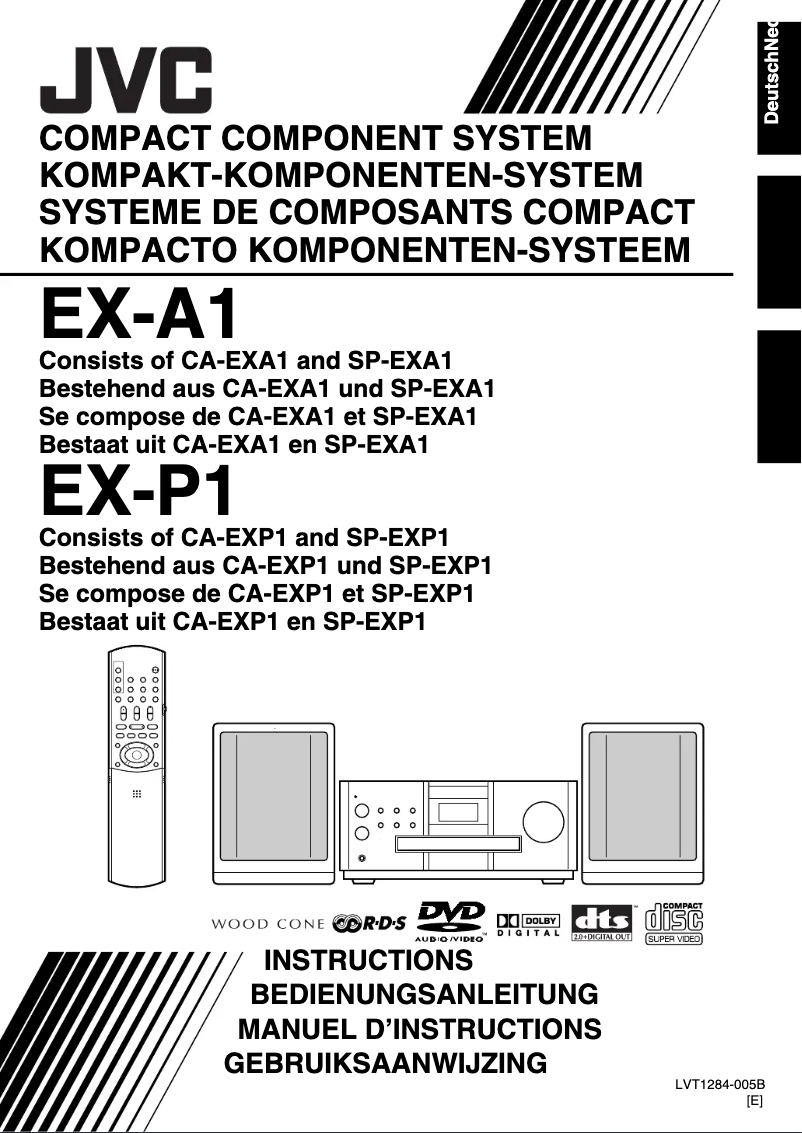Página 1 del manual Manual de usuario JVC SP-EXA1
