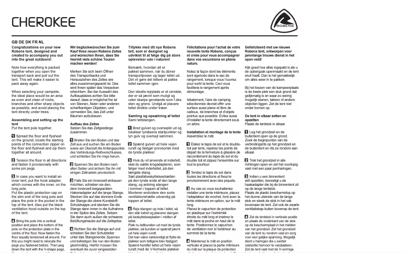 Página nº 1 - Manual de usuario Robens Cherokee