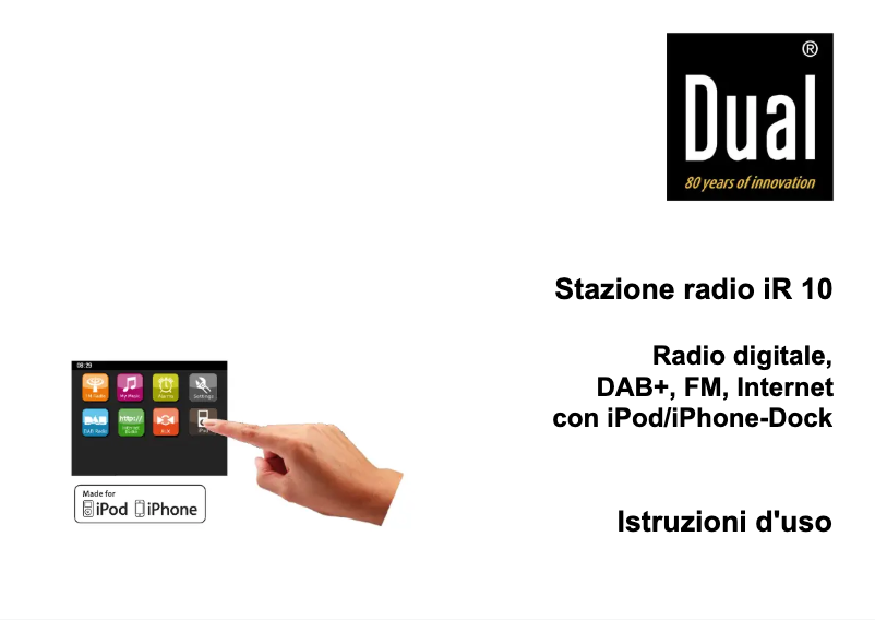 Página nº 1 - Manual de usuario Dual iR10