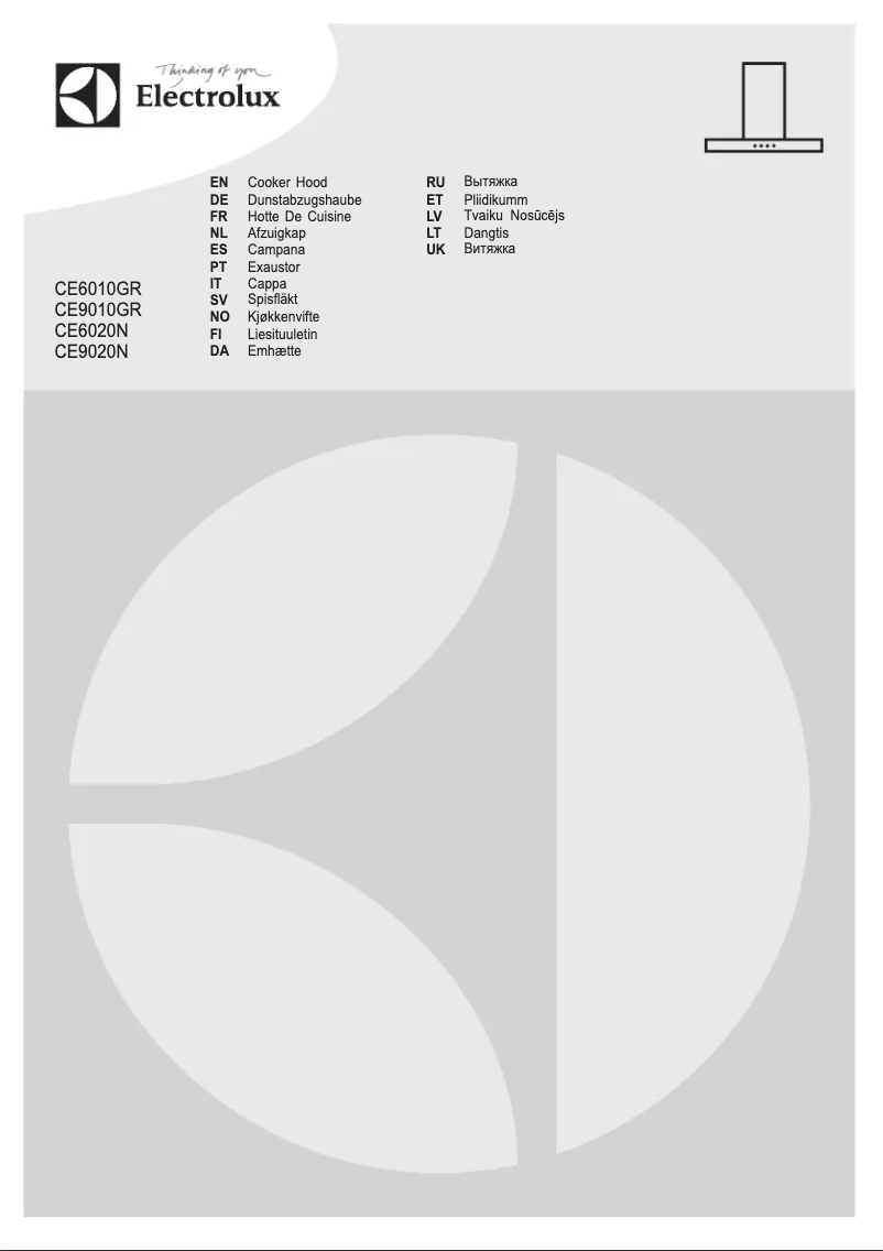 Imagen de la primera página del manual del dispositivo CE6010GR