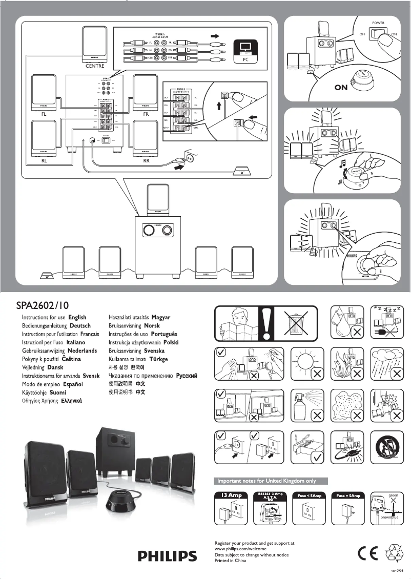 Imagen de la primera página del manual del dispositivo SPA2602