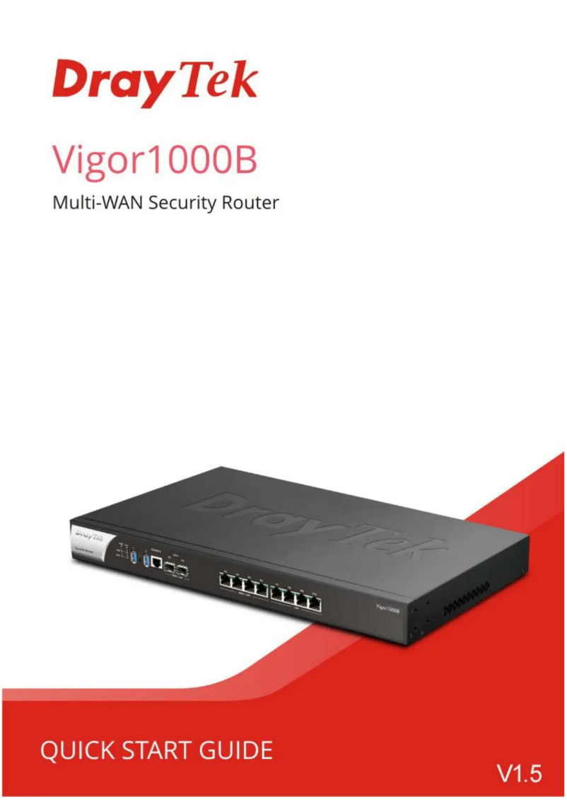 Imagen de la primera página del manual del dispositivo Vigor1000B