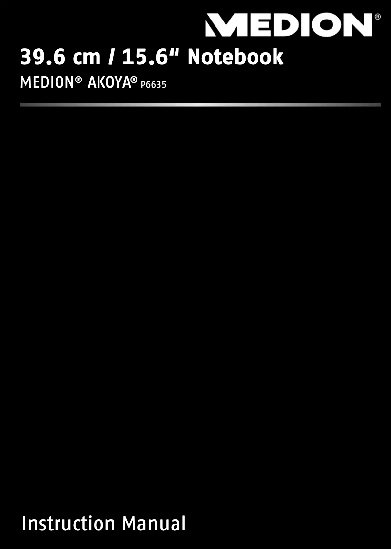 Imagen de la primera página del manual del dispositivo Akoya P6635 MD 98099