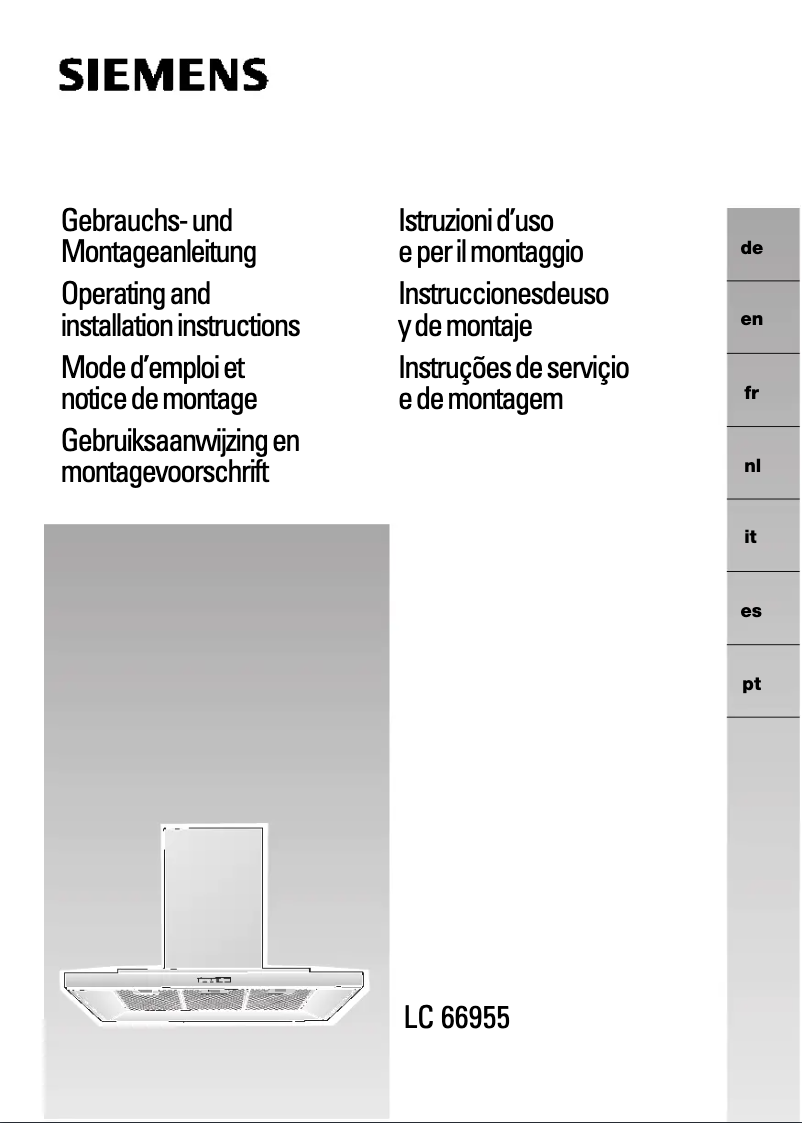 Página nº 1 - Manual de usuario Siemens LC66955
