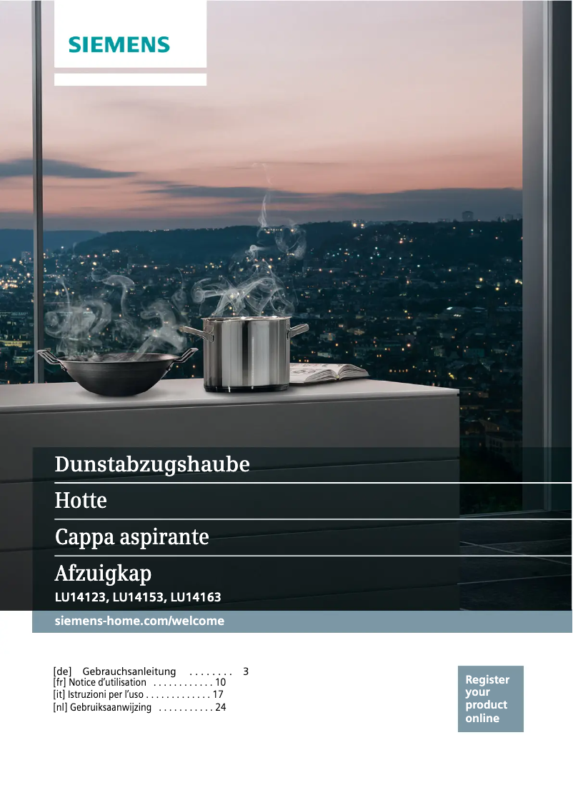 Página nº 1 - Manual de usuario Siemens LU14123