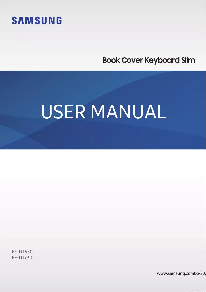 Imagen de la primera página del manual del dispositivo Book Cover Keyboard Slim