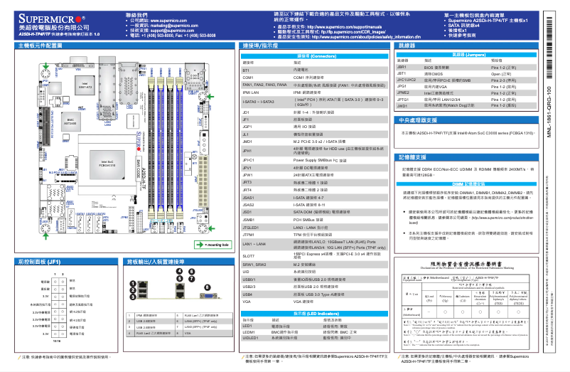 Imagen de la primera página del manual del dispositivo A2SDi-H-TP4F