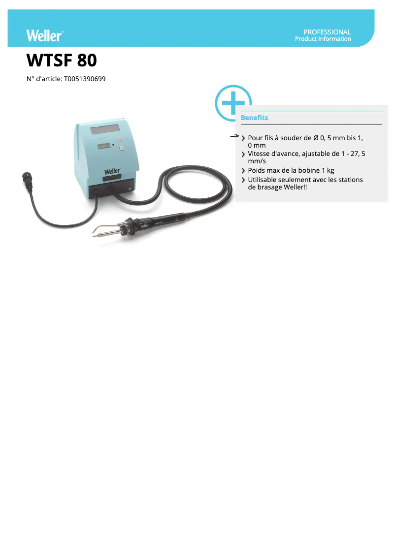 Imagen de la primera página del manual del dispositivo WTSF 80