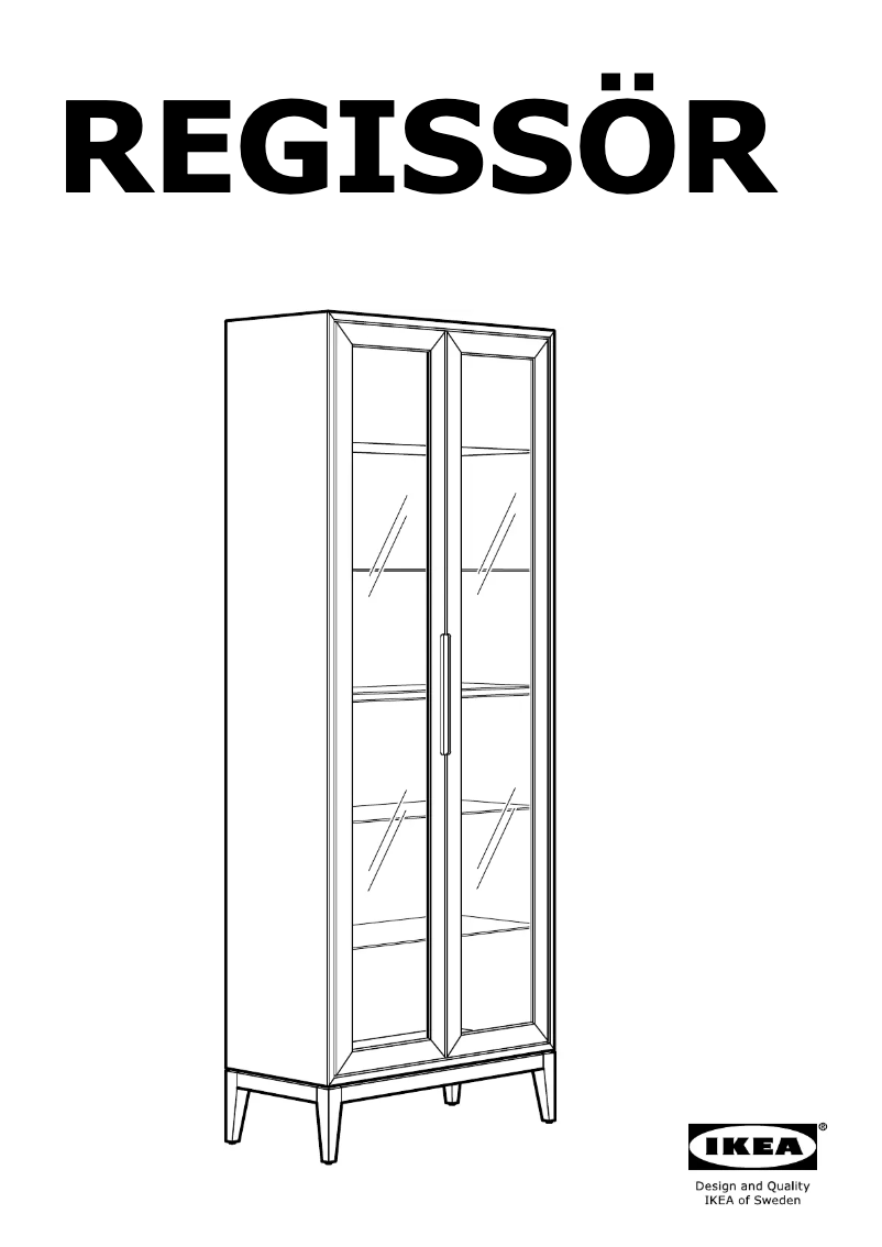 Página 1 del manual Manual de usuario Ikea REGISSOR (78X38)