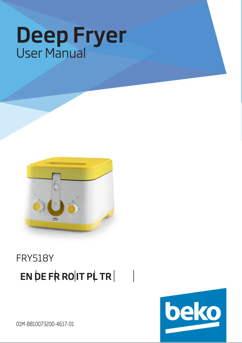 Imagen de la primera página del manual del dispositivo FRY518Y