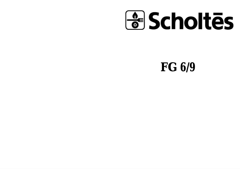 Página 1 del manual Manual de usuario Scholtès FG 6