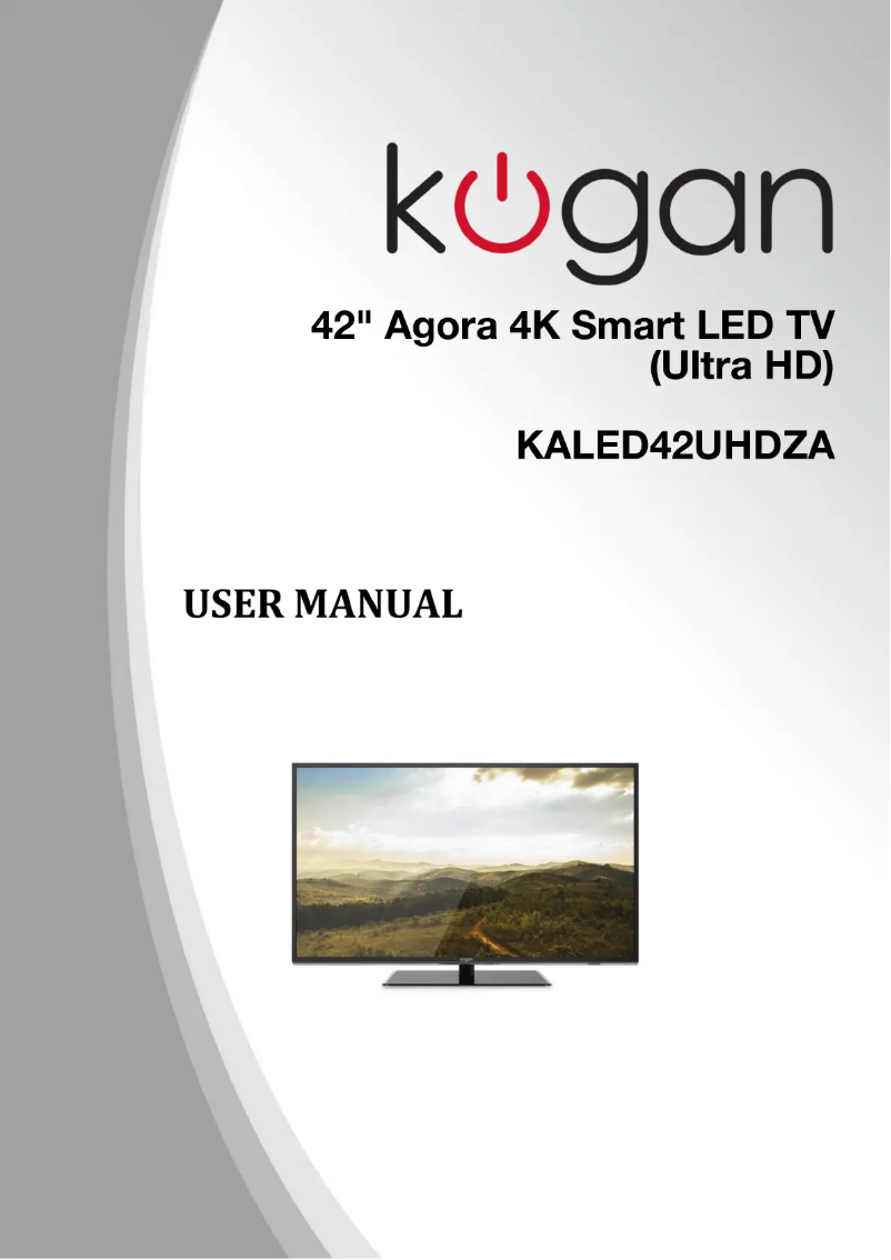 Página 1 del manual Manual de usuario Kogan KALED42UHDZA