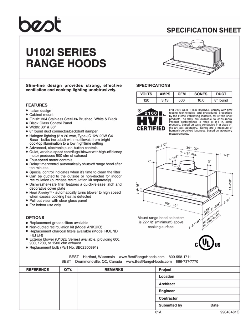 Imagen de la primera página del manual del dispositivo U10236SBI