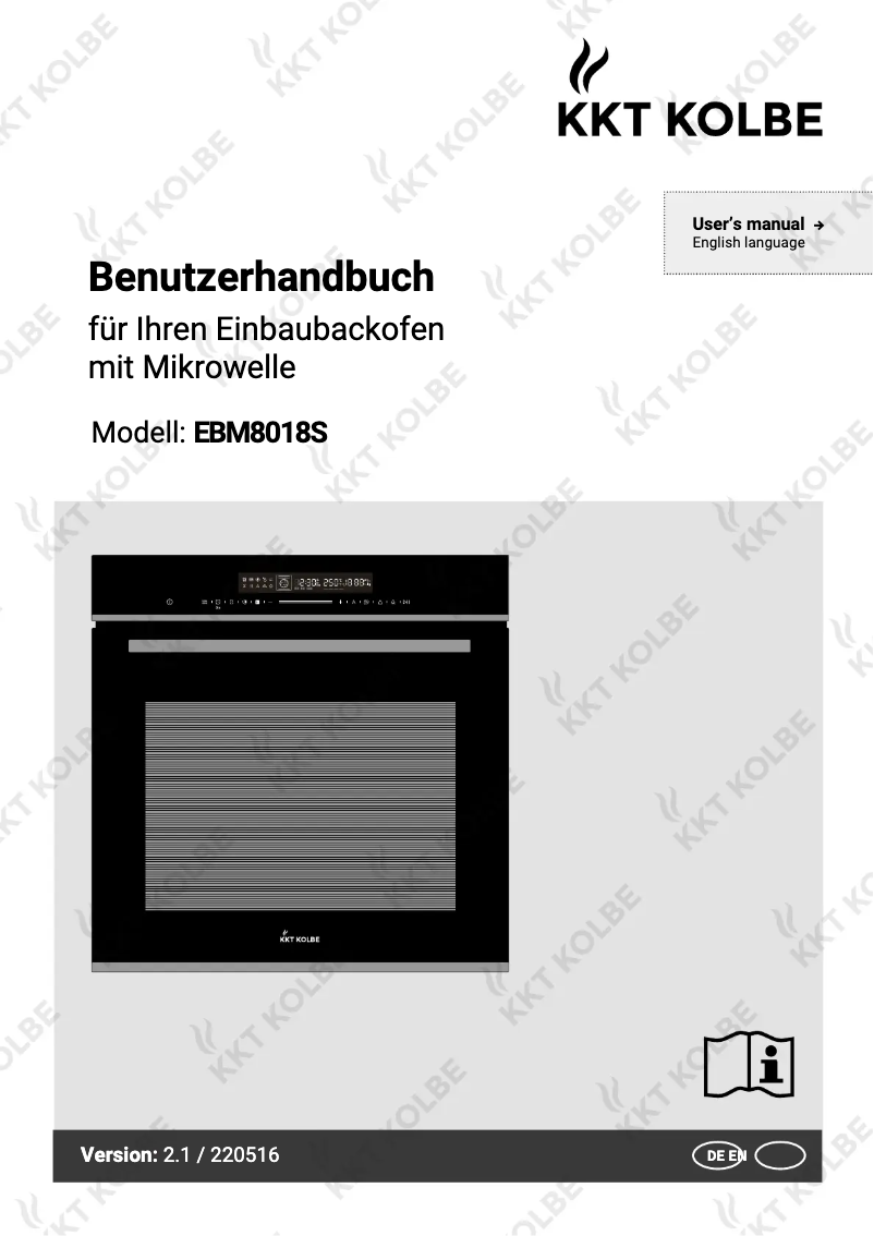 Imagen de la primera página del manual del dispositivo EBM8018S